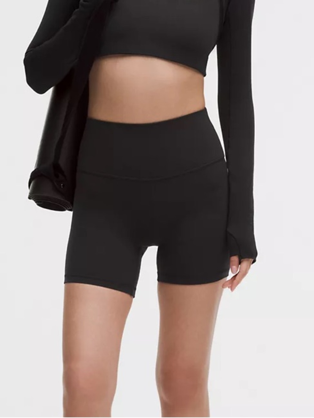 Lululemon Align High-Rise Short 6” in Black